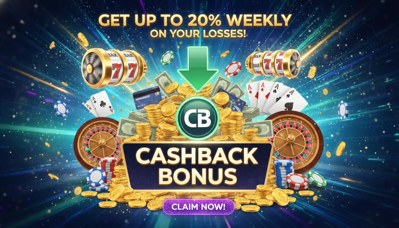 Legzo casino Cashback Bonus